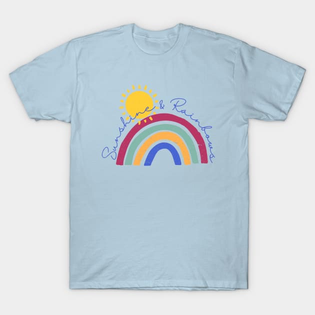 Sunshine & Rainbows T-Shirt by Off the Page